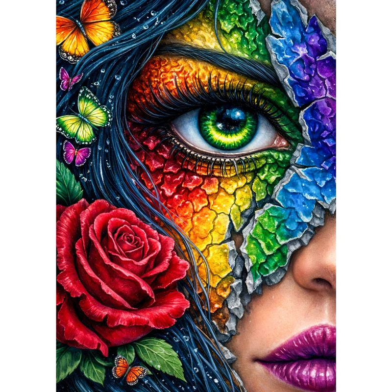 5D Diamond Painting – Rainbow Soul Eye
