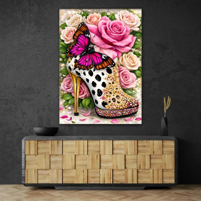 5D Diamond Painting – Butterfly Glam Heel