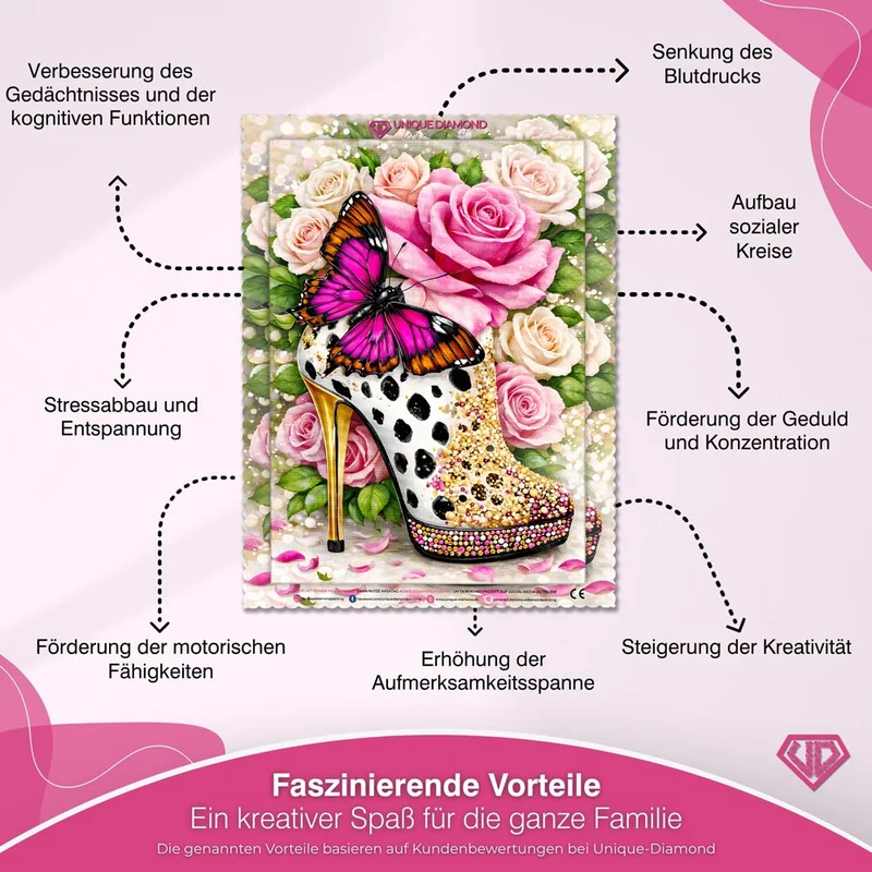 5D Diamond Painting – Butterfly Glam Heel