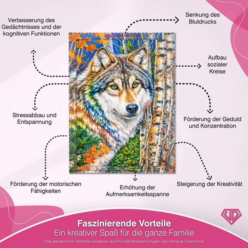 5D Diamond Painting – Autumn Spirit Wolf