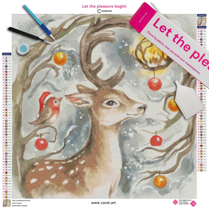 Diamond Painting - Ameriya - A woodland Christmas
