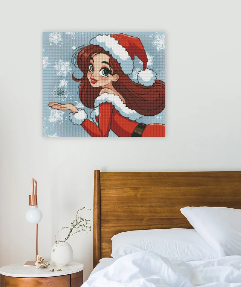 Diamond Painting - Snd création - Santa Girl