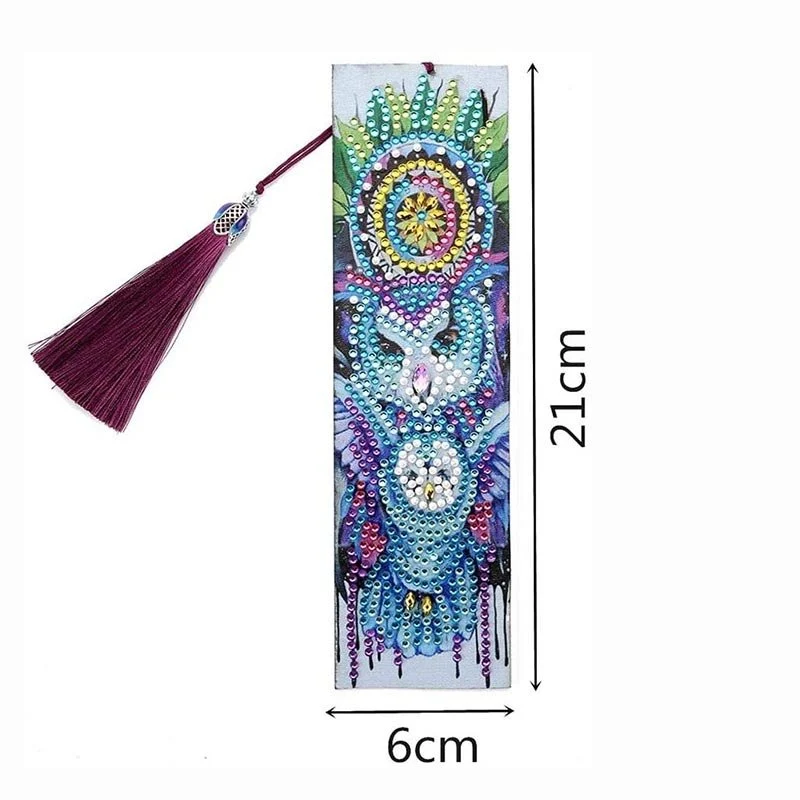 Diamond Painting Lesezeichen Eule