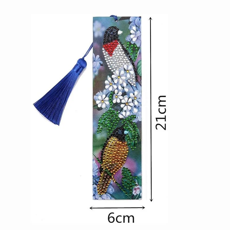 Diamond Painting Lesezeichen Vogel