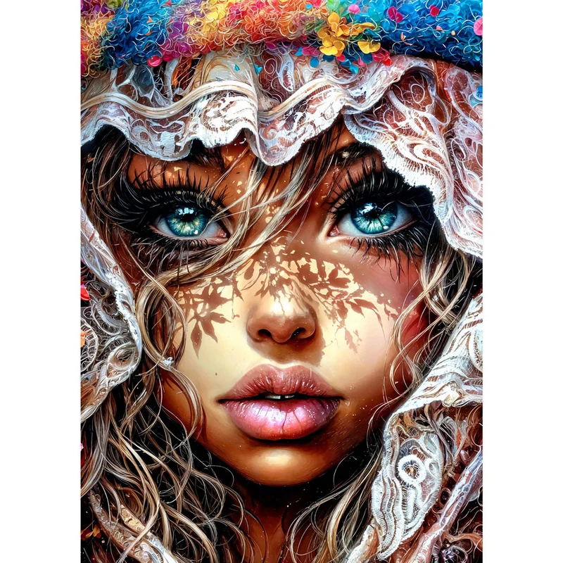 5D Diamond Painting – Veil of Bloom