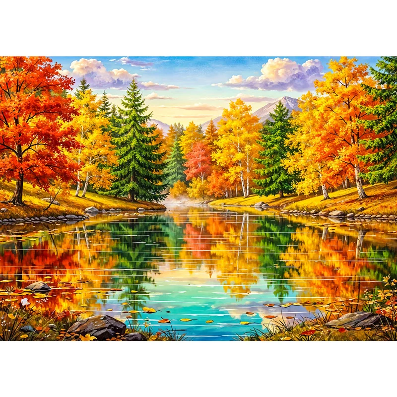 5D Diamond Painting – Symphony of Autumn
