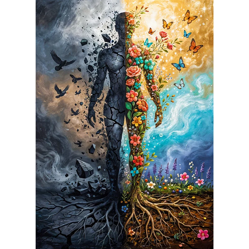 5D Diamond Painting – Dualität des Lebens