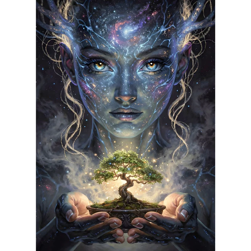 5D Diamond Painting – Hüterin des Lebensbaums