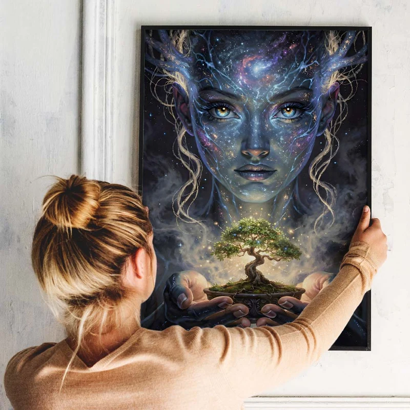 5D Diamond Painting – Hüterin des Lebensbaums