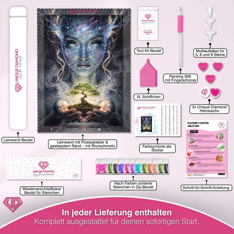 5D Diamond Painting – Hüterin des Lebensbaums