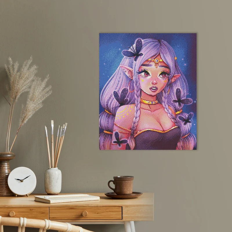 Diamond Painting - Yaroslava Guskova - Dark elf