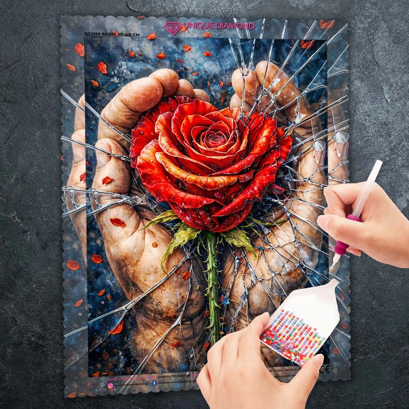 5D Diamond Painting – Fragile Love