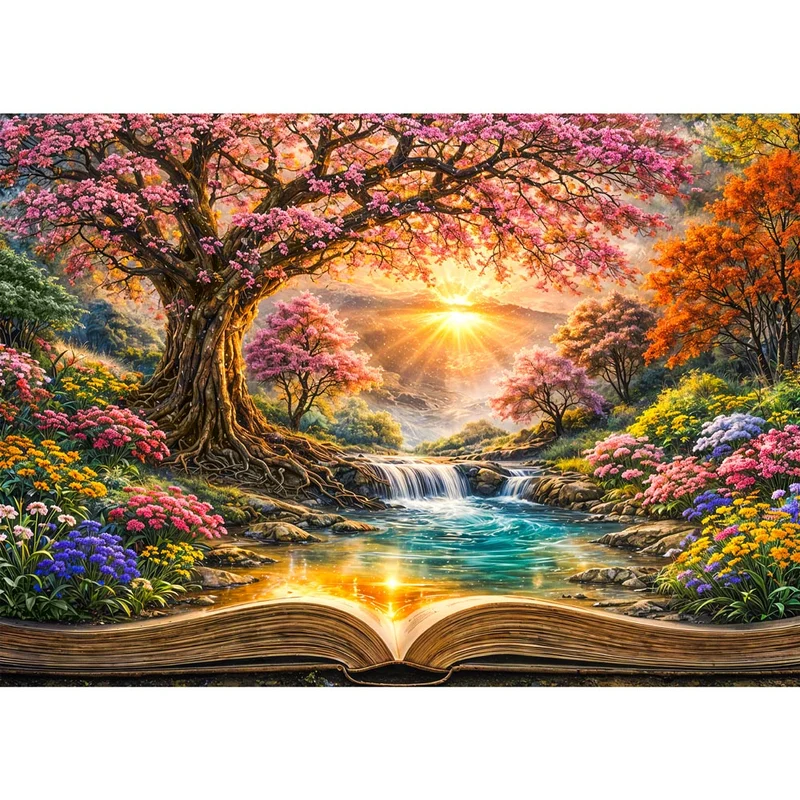 5D Diamond Painting – Enchanted Blossom Book