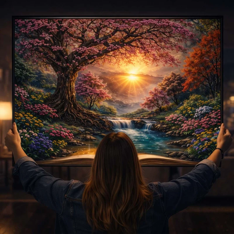 5D Diamond Painting – Enchanted Blossom Book
