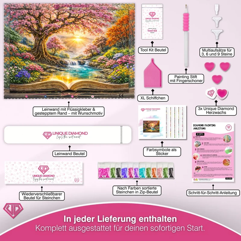 5D Diamond Painting – Enchanted Blossom Book