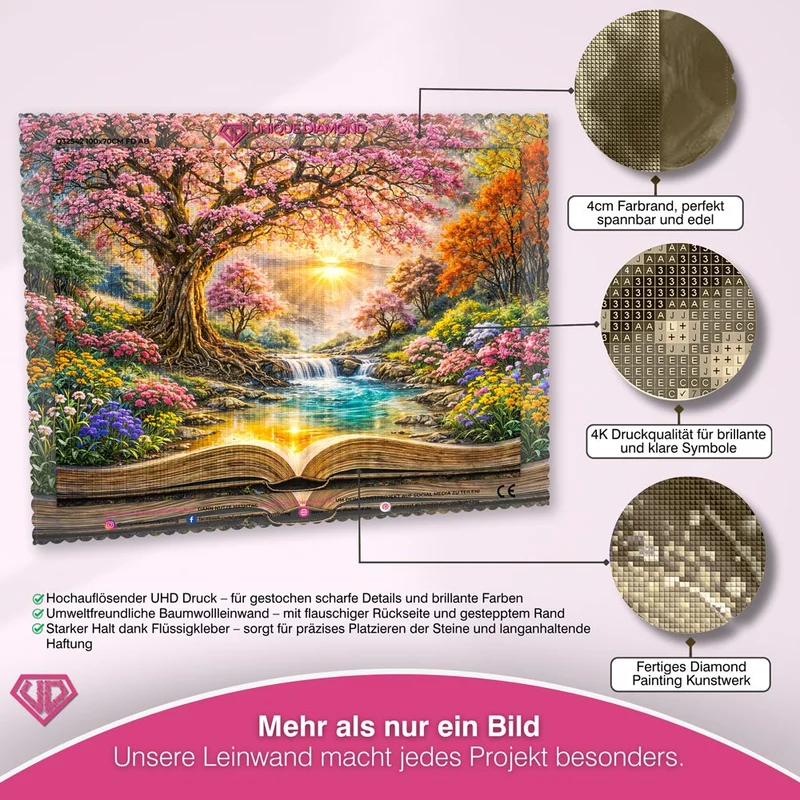 5D Diamond Painting – Enchanted Blossom Book