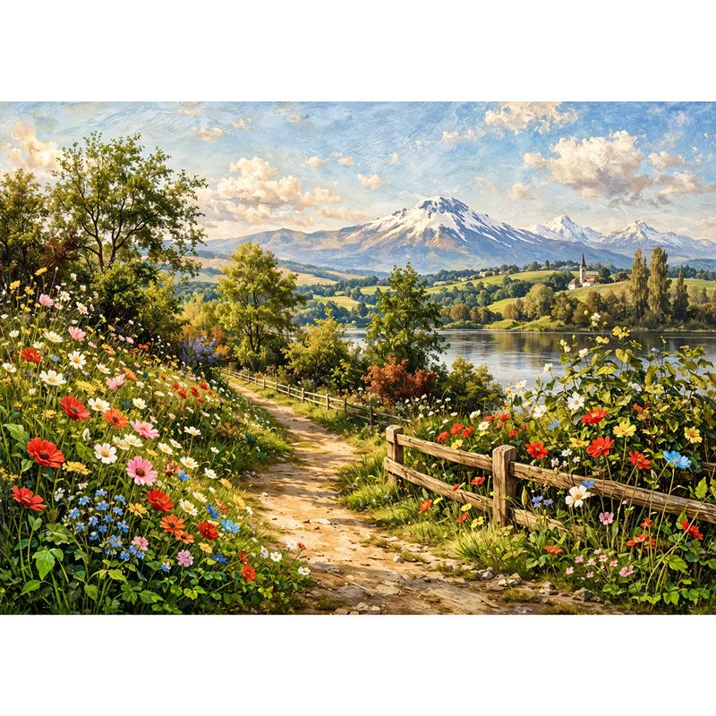 5D Diamond Painting – Path of Serenity