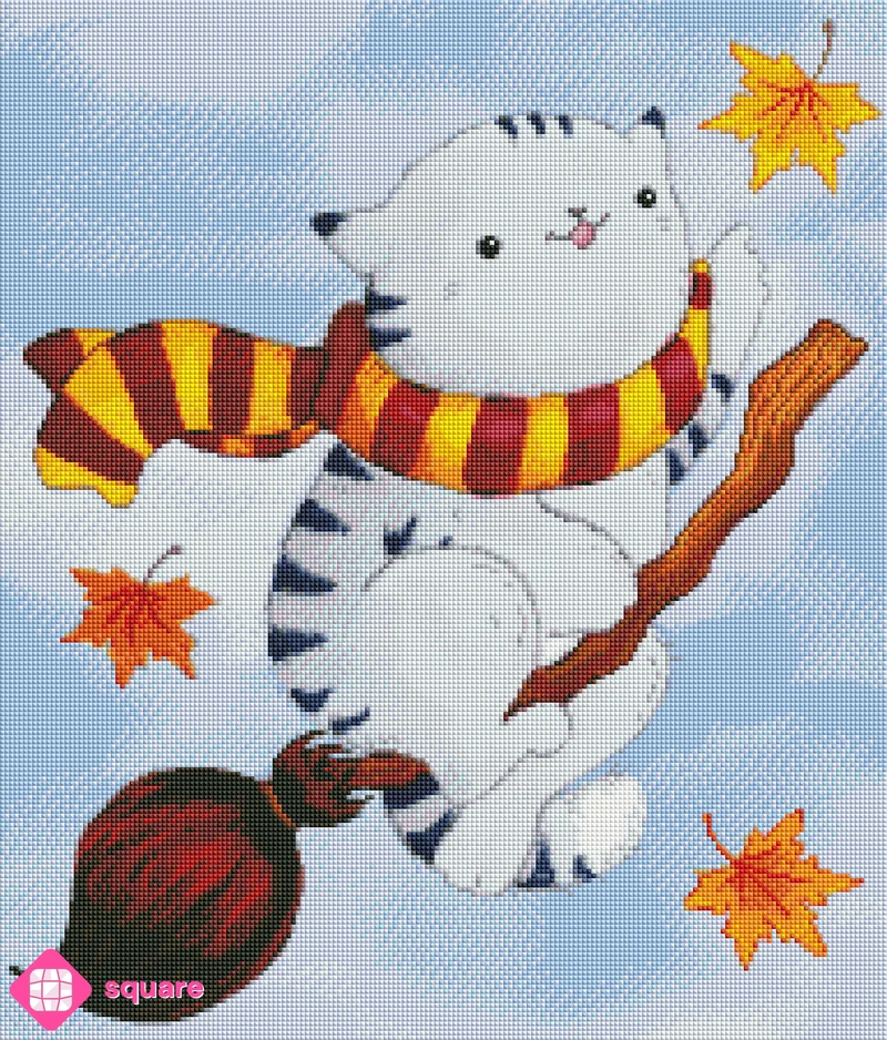 Diamond Painting - alliot_art - Purrfect Little Wizard