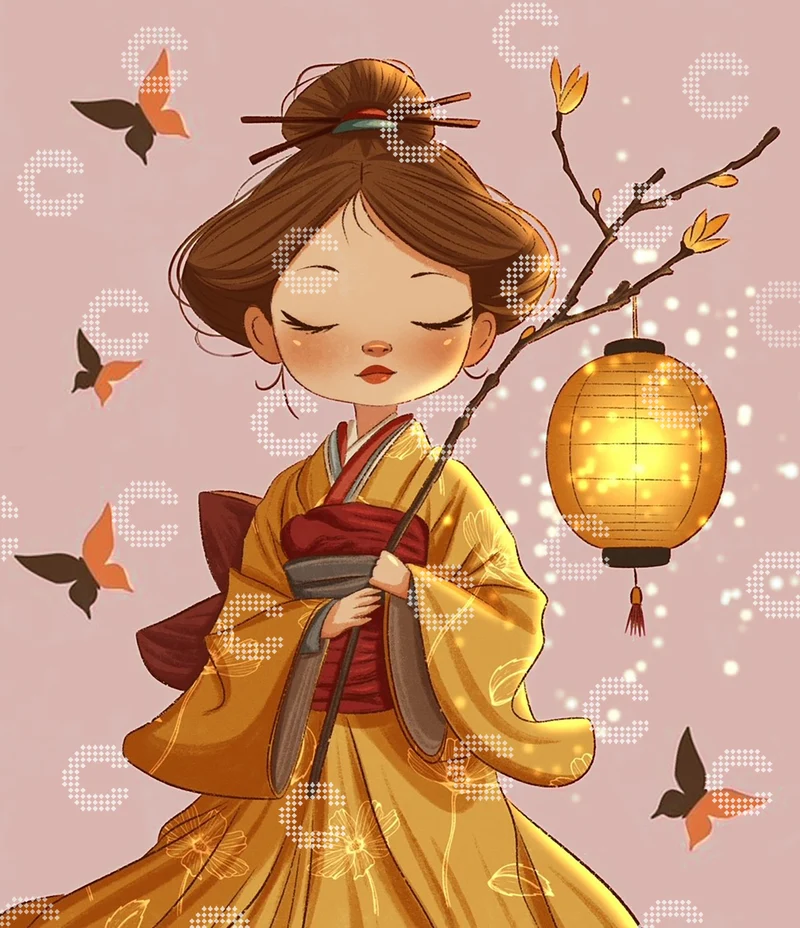 Diamond Painting - Snd création - Glow of the Lantern