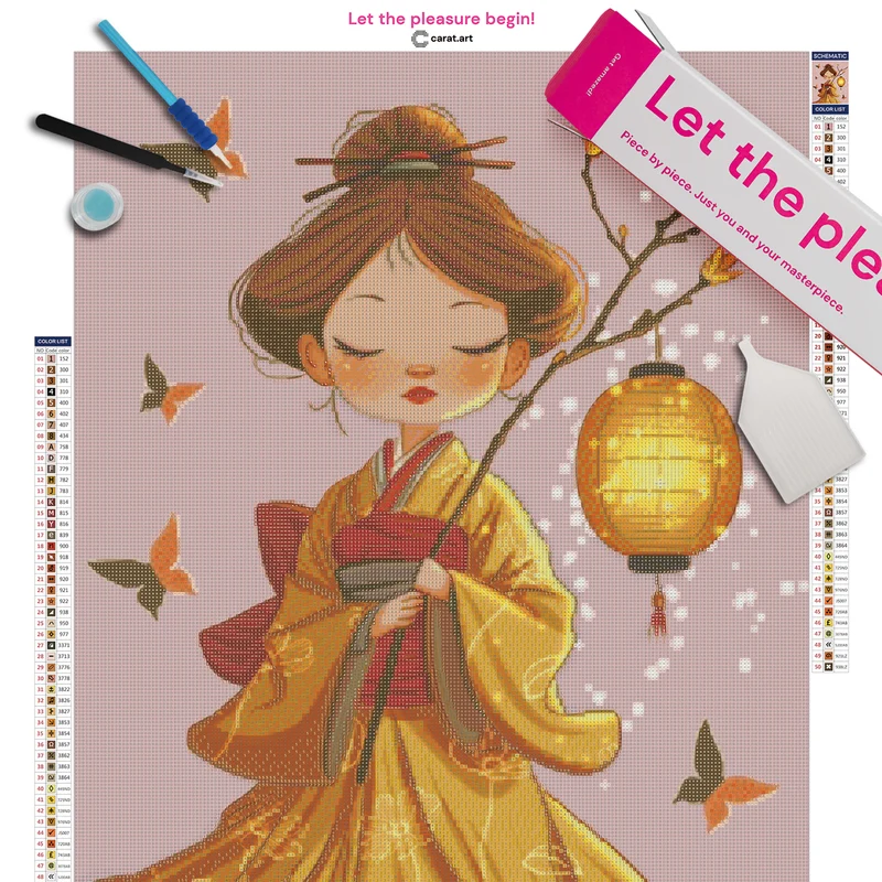 Diamond Painting - Snd création - Glow of the Lantern