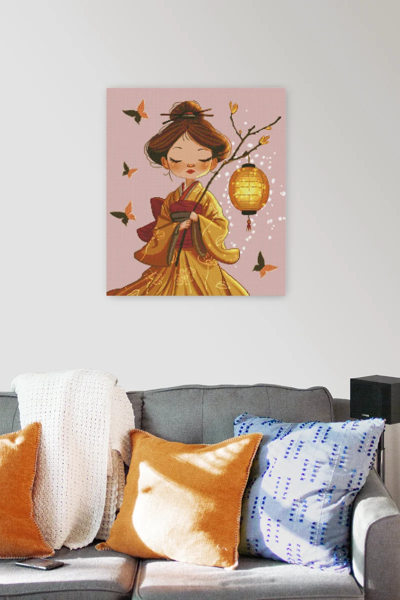 Diamond Painting - Snd création - Glow of the Lantern