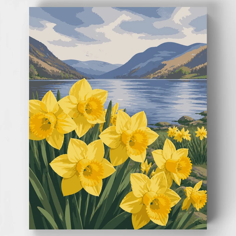 Ullswater Daffodils - Paint by Numbers Kit