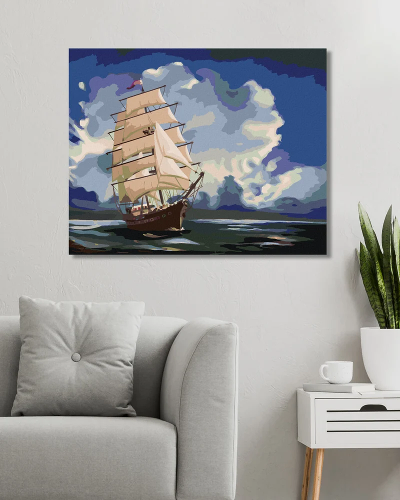 Diamond painting - SCHWIMMENDES SCHIFF AUF SEE (D. RUSTY RUST)