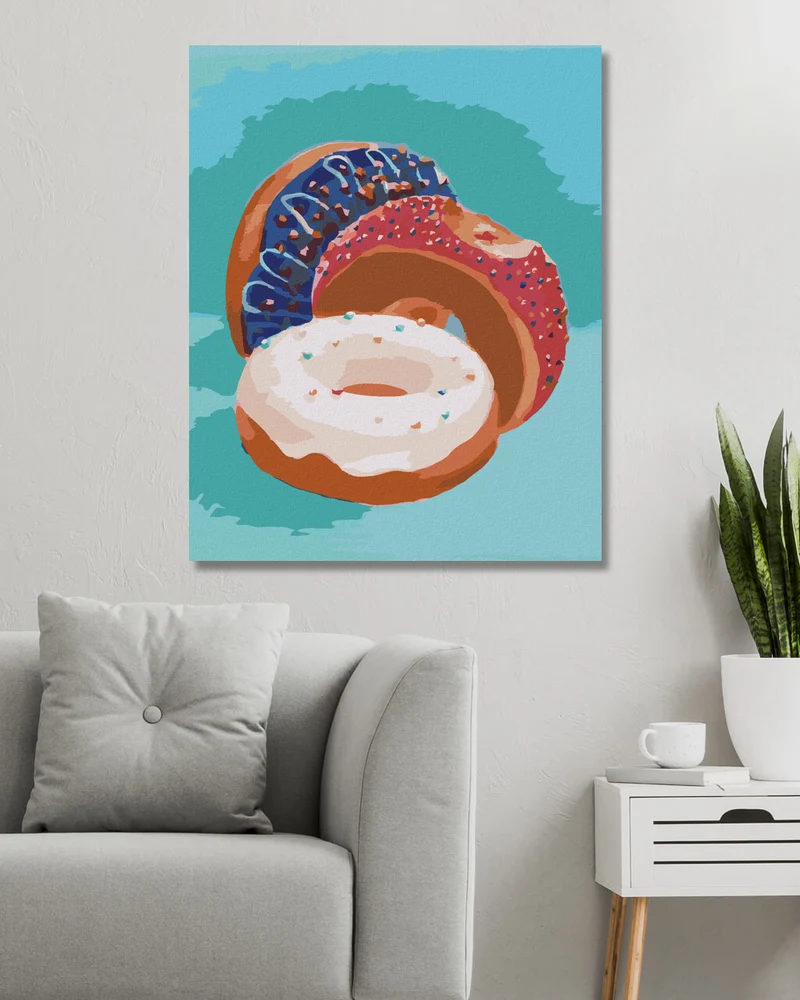 Diamond painting - GEFÜLLTE DONUTS (MYROSLAVA VOLOSCHUK)