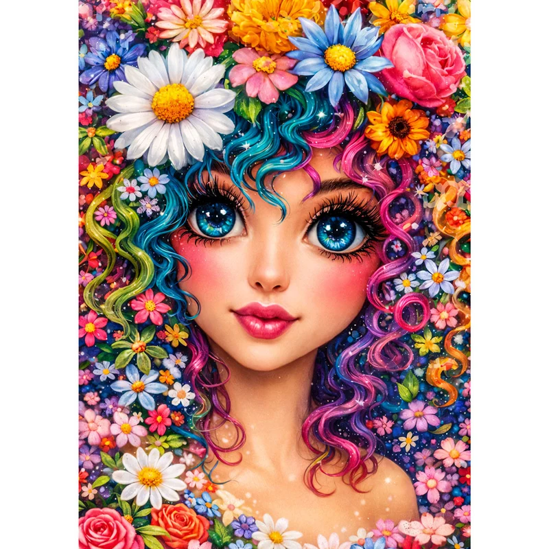 5D Diamond Painting – Blossom Dream Girl
