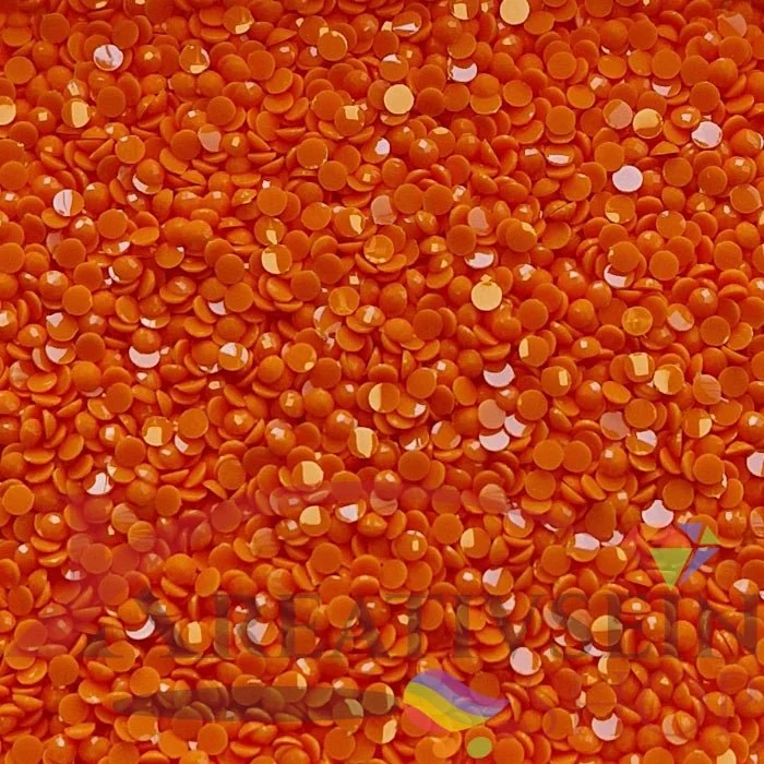 DMC 740 Tangerine - runde Steine - Diamond Painting