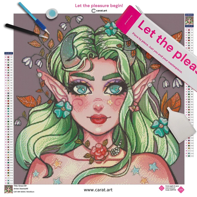 Diamond Painting - StanissMi - Green Elf