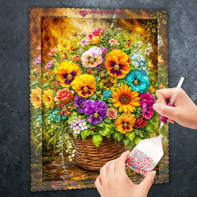 5D Diamond Painting – Blooming Basket