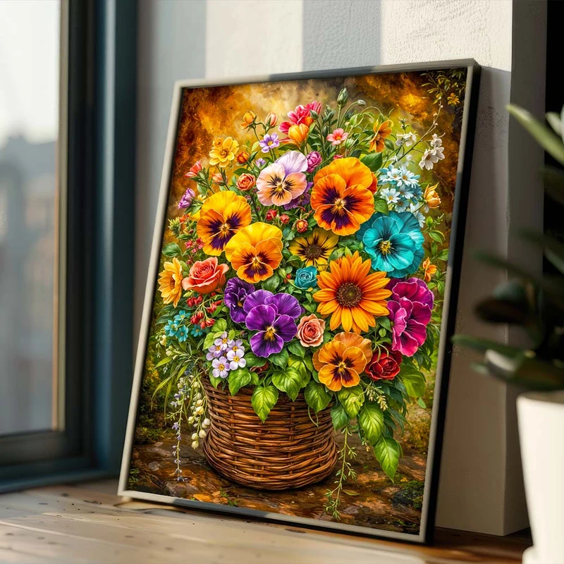 5D Diamond Painting – Blooming Basket