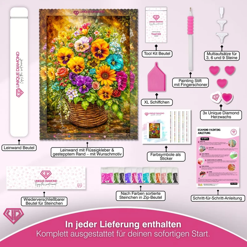 5D Diamond Painting – Blooming Basket