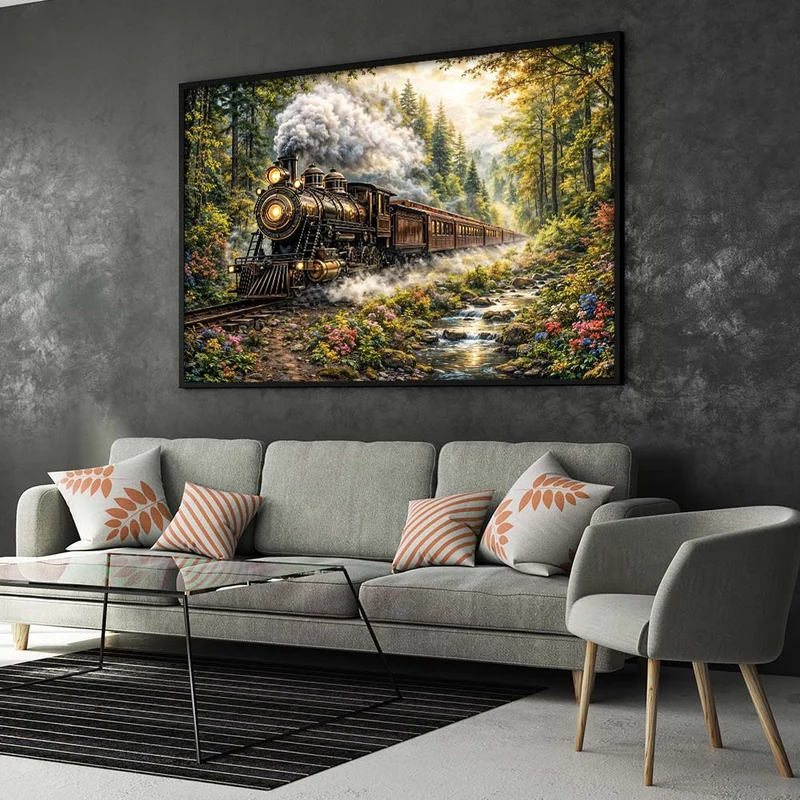 5D Diamond Painting – Journey Through the Pines