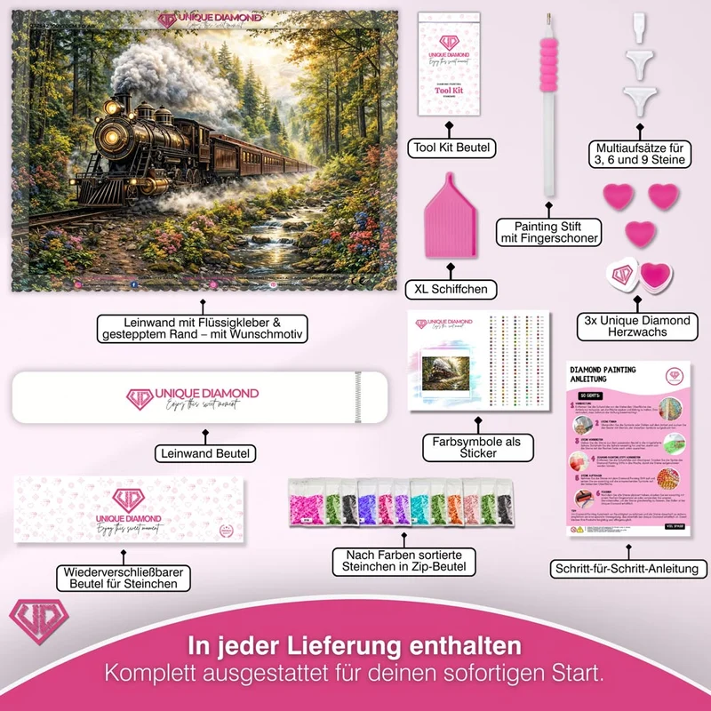5D Diamond Painting – Journey Through the Pines