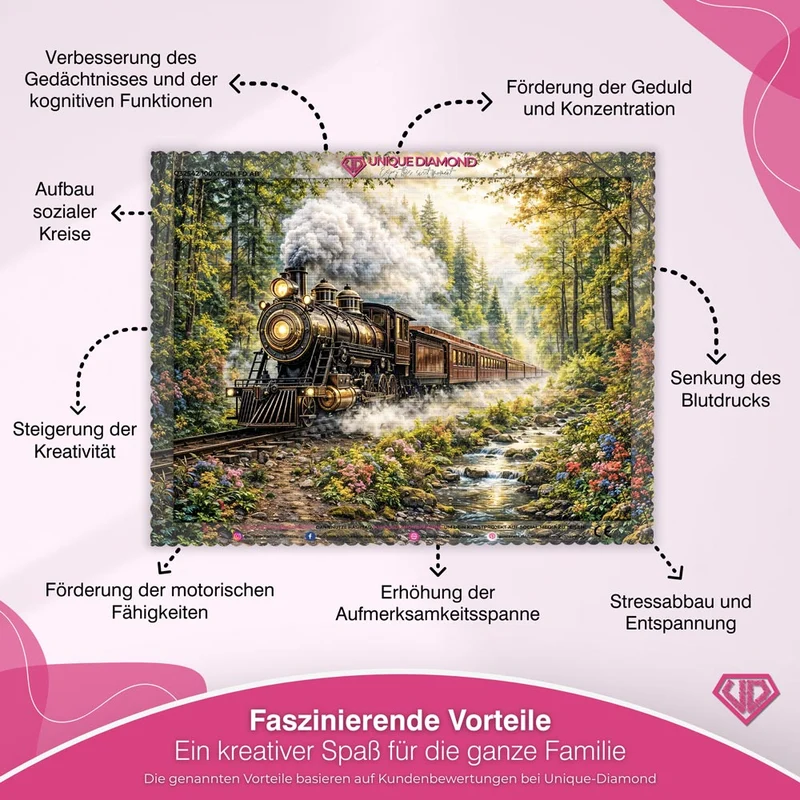 5D Diamond Painting – Journey Through the Pines