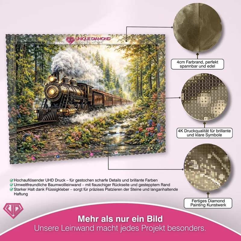 5D Diamond Painting – Journey Through the Pines