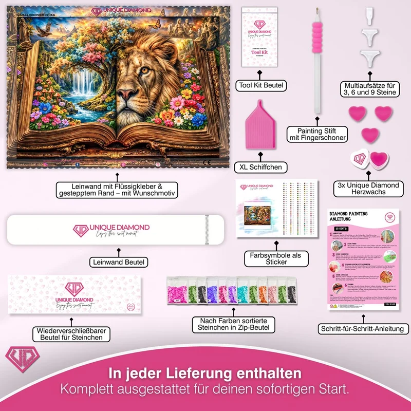 5D Diamond Painting – Tale of the Golden Heart