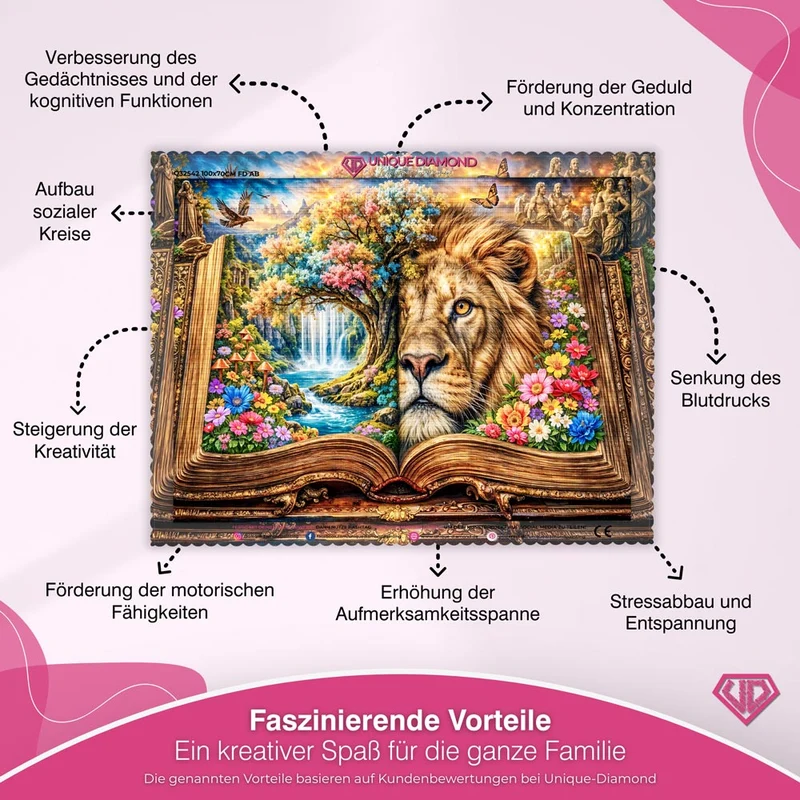 5D Diamond Painting – Tale of the Golden Heart