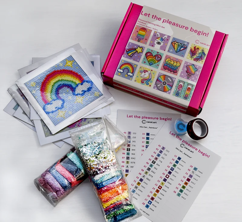 Diamond Painting - Carat Art Design - Mini Set Rainbow