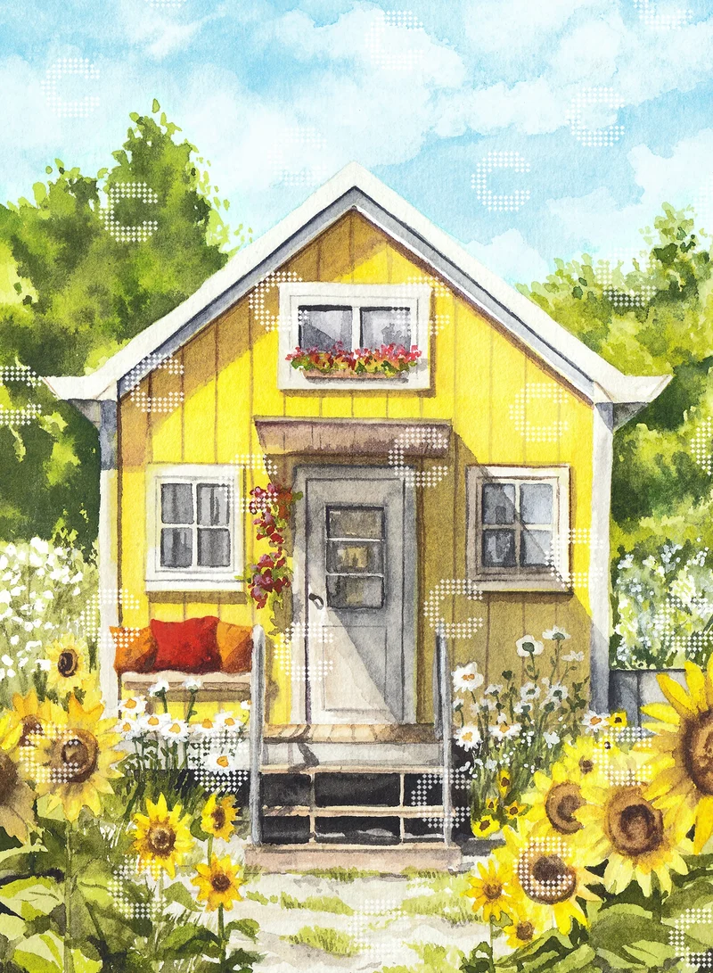 Diamond Painting - Dora Koreny - Sunflower house