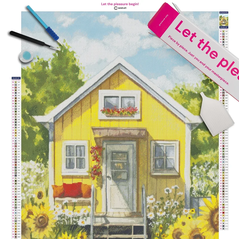 Diamond Painting - Dora Koreny - Sunflower house