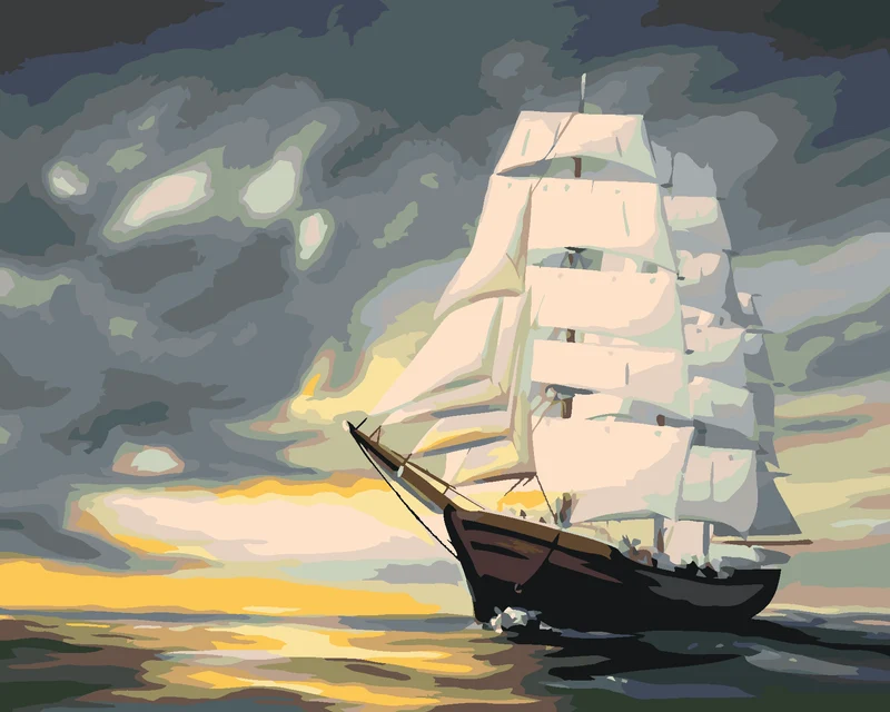 Diamond painting - SCHWIMMENDES BOOT (D. RUSTY RUST)