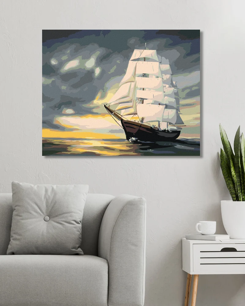 Diamond painting - SCHWIMMENDES BOOT (D. RUSTY RUST)