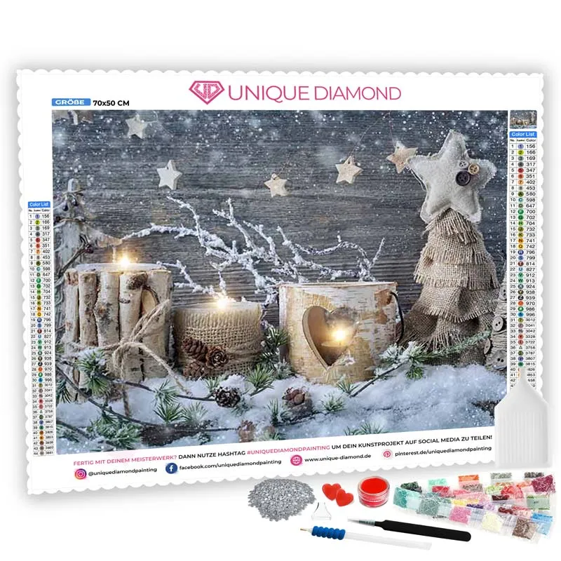 5D Diamond Painting – Merry Christmas Weihnachtsdeko