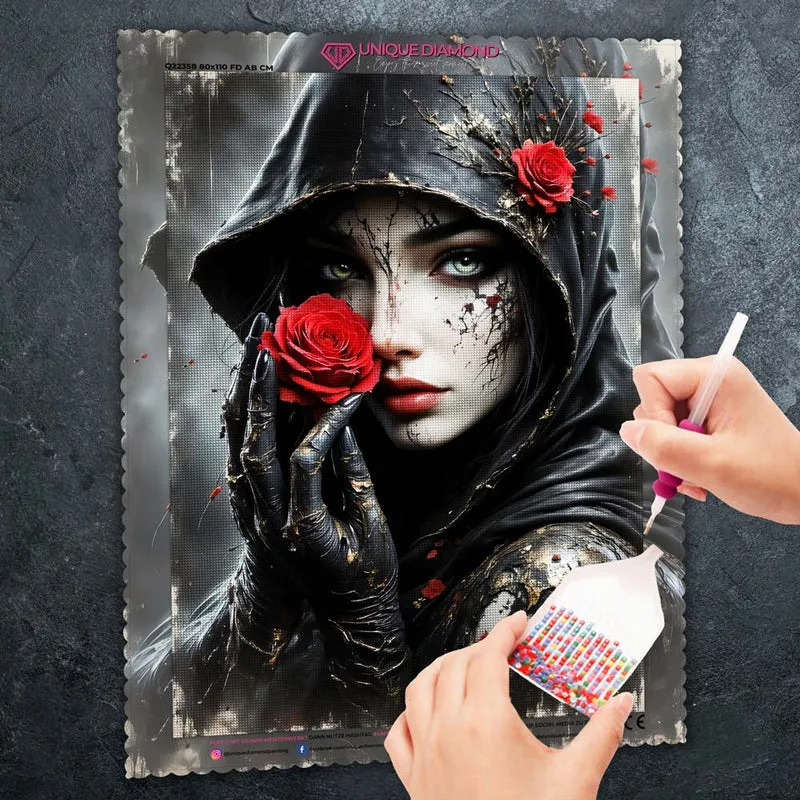 5D Diamond Painting – Rose of Shadows