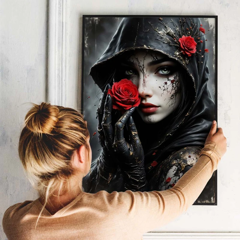5D Diamond Painting – Rose of Shadows