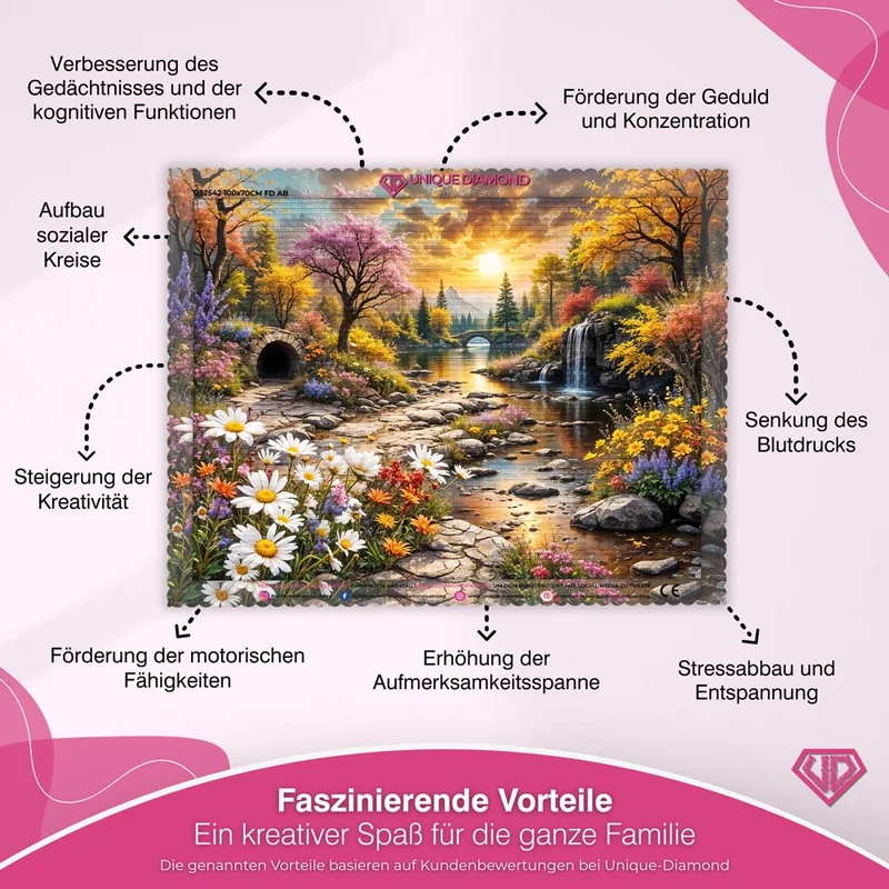 5D Diamond Painting – Golden Serenity