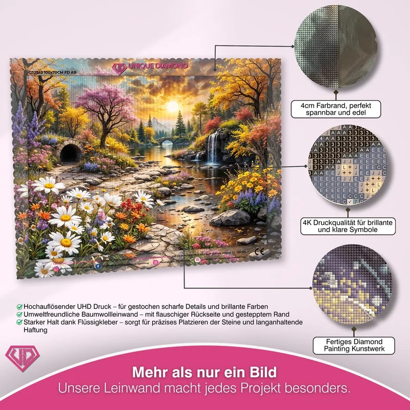 5D Diamond Painting – Golden Serenity
